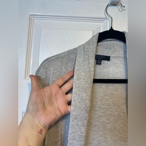 Cyrus Lightweight Open Front Cardigan Size 2X - Picture 5 of 7